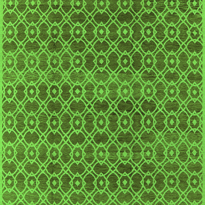 Machine Washable Oriental Green Industrial Area Rugs, wshurb459grn