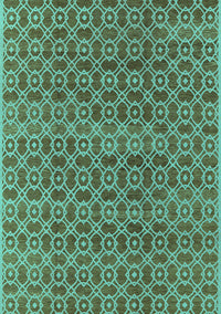 Oriental Turquoise Industrial Rug, urb459turq