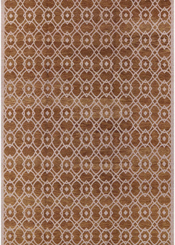 Machine Washable Industrial Modern Mahogany Brown Rug, wshurb459