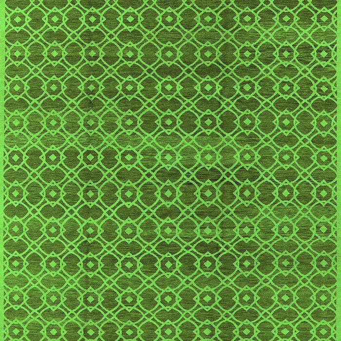 Square Oriental Green Industrial Rug, urb459grn