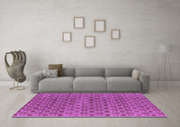 Machine Washable Oriental Purple Industrial Rug, wshurb459pur