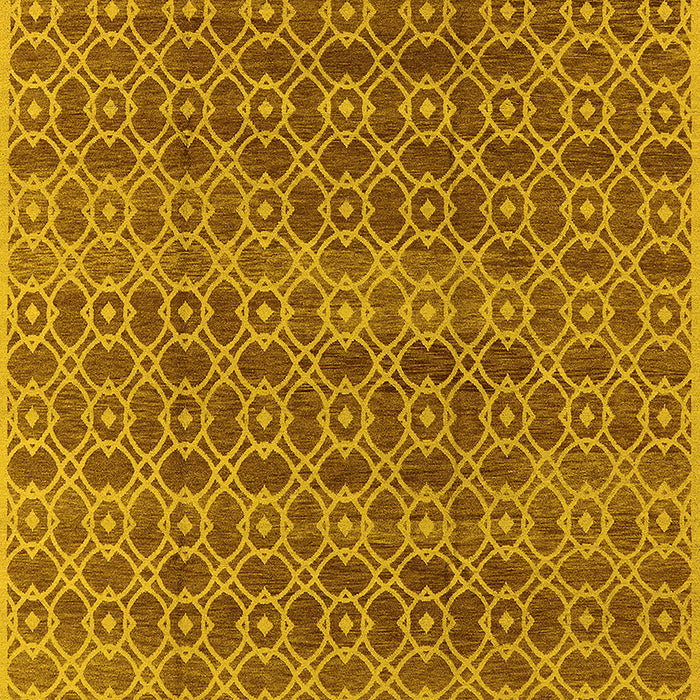Oriental Yellow Industrial Rug, urb459yw