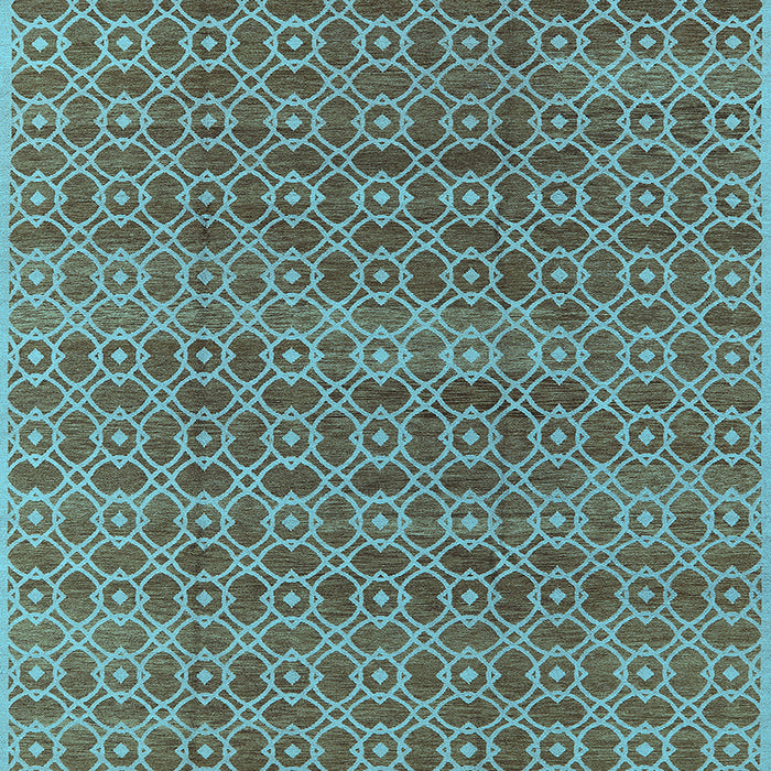 Square Oriental Light Blue Industrial Rug, urb459lblu