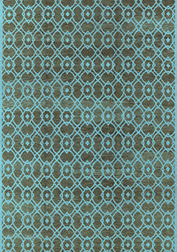 Oriental Light Blue Industrial Rug, urb459lblu