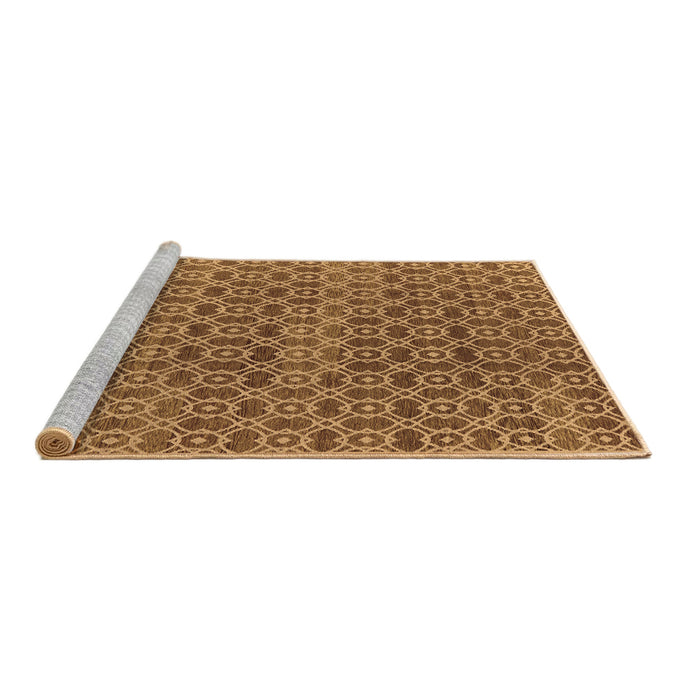 Sideview of Machine Washable Oriental Brown Industrial Rug, wshurb459brn