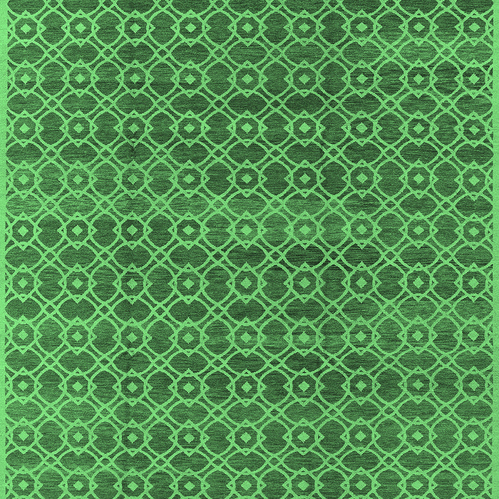 Square Oriental Emerald Green Industrial Rug, urb459emgrn