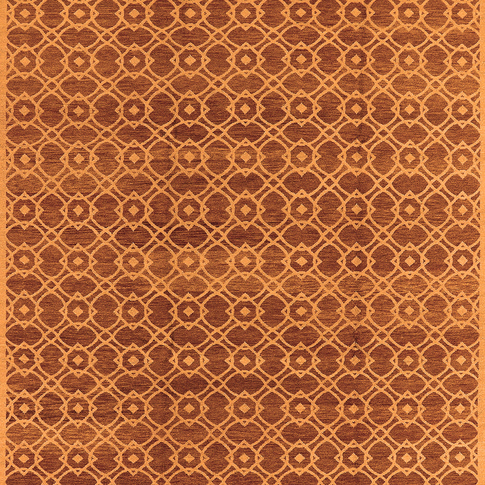 Square Oriental Orange Industrial Rug, urb459org