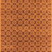 Square Oriental Orange Industrial Rug, urb459org