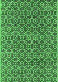 Oriental Emerald Green Industrial Rug, urb459emgrn