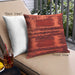 Front View of Mid-Century Modern Urban Square Tomato Red Throw Pillow, 18 inch by 18 inch, pwurb45