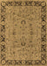 Machine Washable Oriental Brown Traditional Rug, wshurb460brn