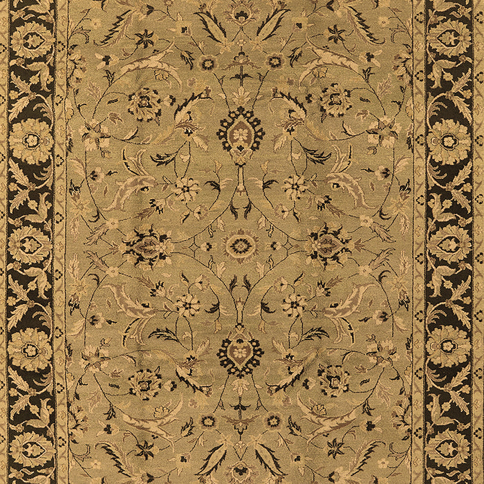 Machine Washable Oriental Brown Traditional Rug, wshurb460brn