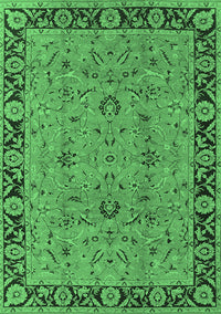 Oriental Emerald Green Traditional Rug, urb460emgrn