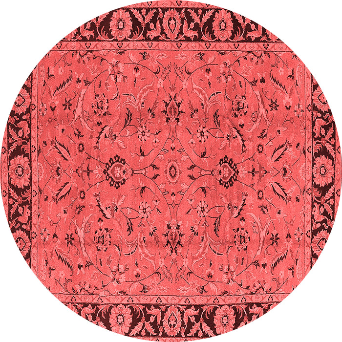 Machine Washable Oriental Red Traditional Rug, wshurb460red