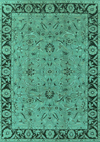 Oriental Turquoise Traditional Rug, urb460turq