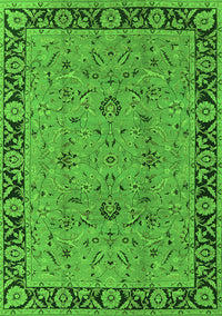 Oriental Green Traditional Rug, urb460grn
