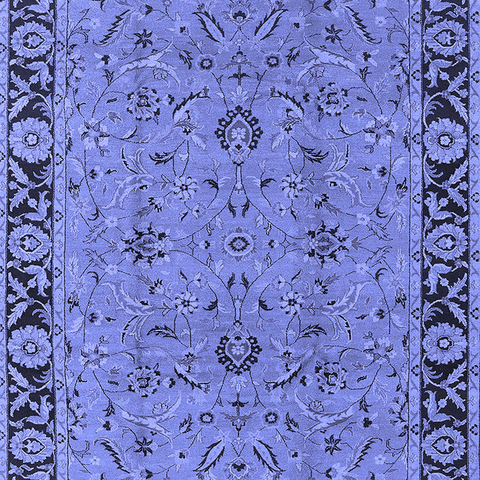 Machine Washable Oriental Blue Traditional Rug, wshurb460blu
