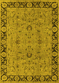 Oriental Yellow Traditional Rug, urb460yw