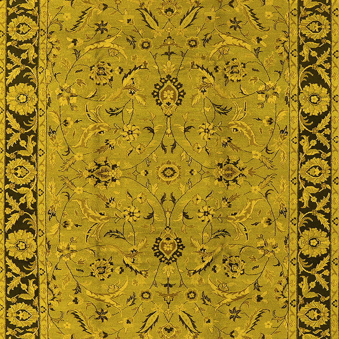 Oriental Yellow Traditional Rug, urb460yw