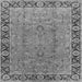 Square Oriental Gray Traditional Rug, urb461gry