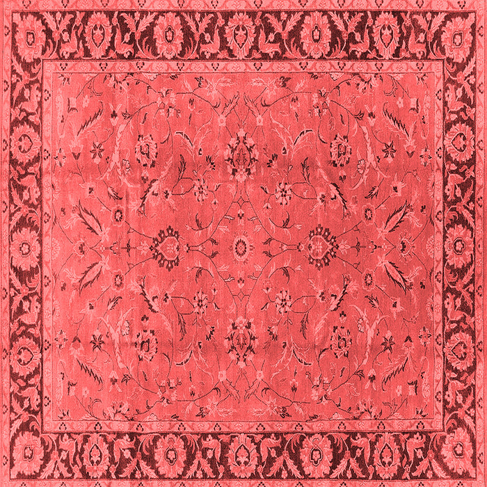 Machine Washable Oriental Red Traditional Rug, wshurb461red