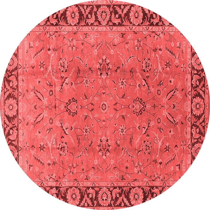 Machine Washable Oriental Red Traditional Rug, wshurb461red