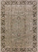 Mid-Century Modern Camel Brown Oriental Rug, urb461
