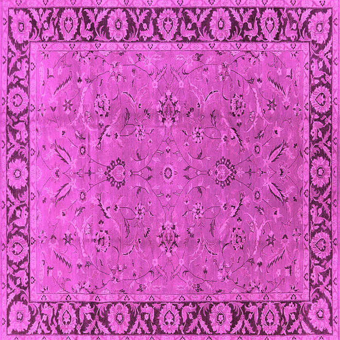 Square Oriental Pink Traditional Rug, urb461pnk