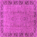 Square Oriental Pink Traditional Rug, urb461pnk