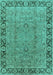 Oriental Turquoise Traditional Rug, urb461turq