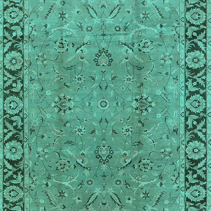 Oriental Turquoise Traditional Rug, urb461turq
