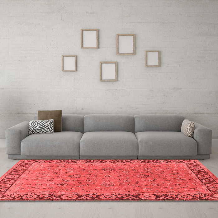Traditional Red Washable Rugs