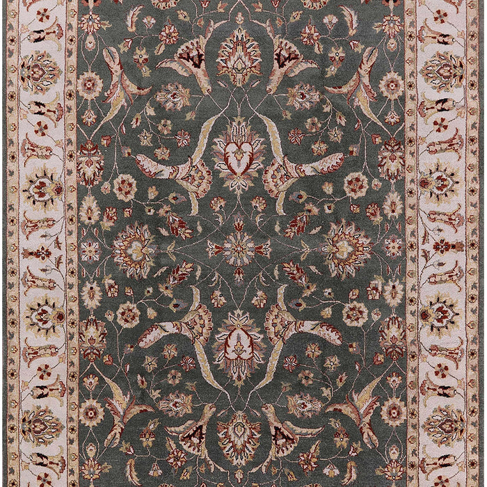 Mid-Century Modern Dark Brown Oriental Rug, urb462