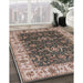 Machine Washable Industrial Modern Dark Brown Rug in a Family Room, wshurb462