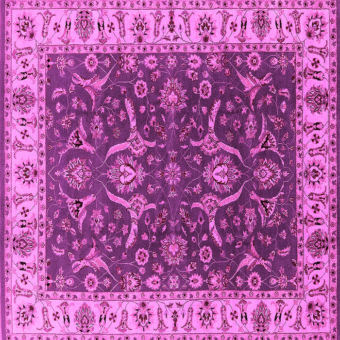 Square Oriental Pink Traditional Rug, urb462pnk