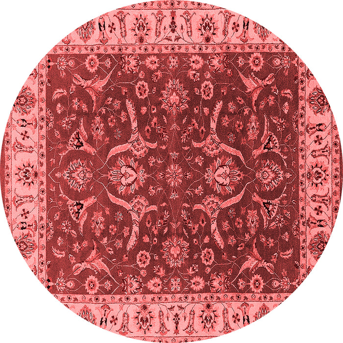 Machine Washable Oriental Red Traditional Rug, wshurb462red