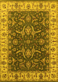 Oriental Yellow Traditional Rug, urb462yw