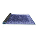 Sideview of Oriental Blue Traditional Rug, urb462blu