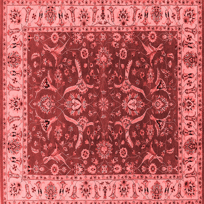 Machine Washable Oriental Red Traditional Rug, wshurb462red