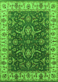 Oriental Green Traditional Rug, urb462grn