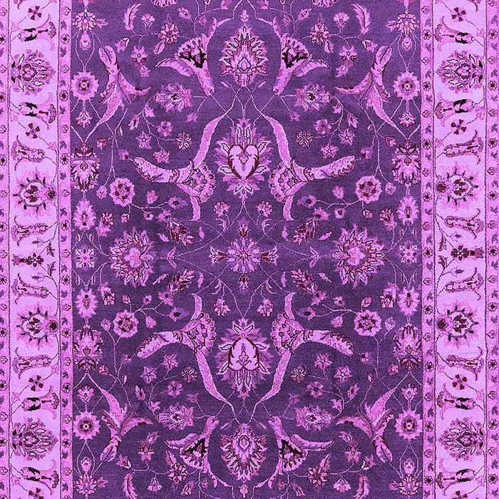 Machine Washable Oriental Purple Traditional Area Rugs, wshurb462pur