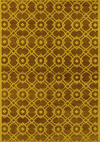 Oriental Yellow Industrial Rug, urb463yw