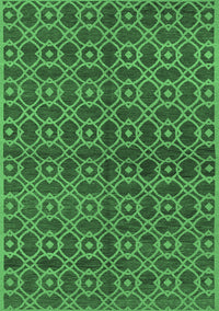 Oriental Emerald Green Industrial Rug, urb463emgrn