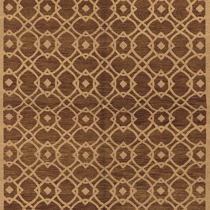Machine Washable Oriental Brown Industrial Rug, wshurb463brn