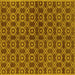 Square Oriental Yellow Industrial Rug, urb463yw