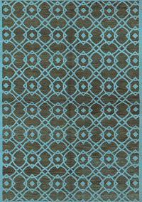 Oriental Light Blue Industrial Rug, urb463lblu