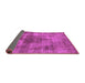 Sideview of Solid Purple Modern Rug, urb464pur