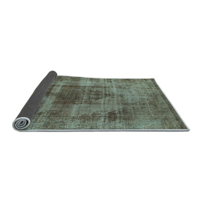 Sideview of Solid Light Blue Modern Rug, urb464lblu