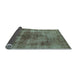 Sideview of Solid Light Blue Modern Rug, urb464lblu