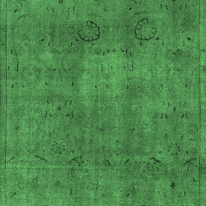 Machine Washable Oriental Emerald Green Industrial Area Rugs, wshurb465emgrn